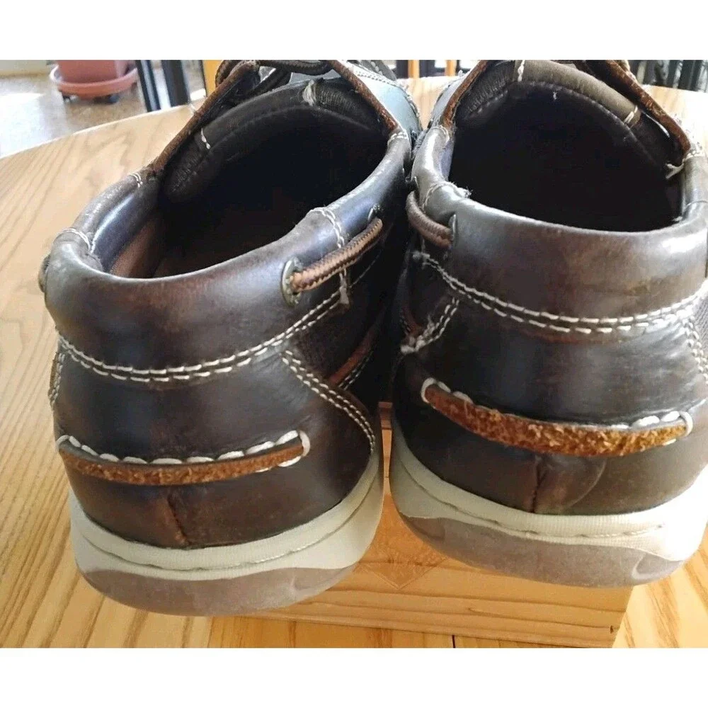G H Bass Co Maine Leather Boat Shoes Brown Men’s Size 10M Great Condition